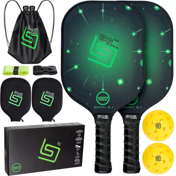 Bang Sports Carbon Fiber Pickleball Paddles Set 