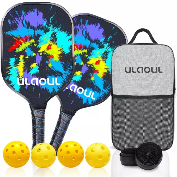 ULAOUL Carbon Fiber Pickleball Paddles Set