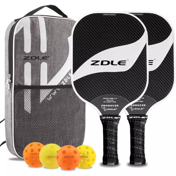 ZDLE Carbon Fiber Pickleball Paddle Pro Set 